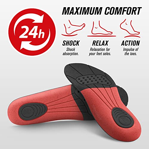 Plantillas de Trabajo Antiestáticas Talla Recortable 35/40 - Con Memory Foam y Tecnología X-MAX para una Mayor Comodidad - Plantillas transpirables antiolor - Arneplant