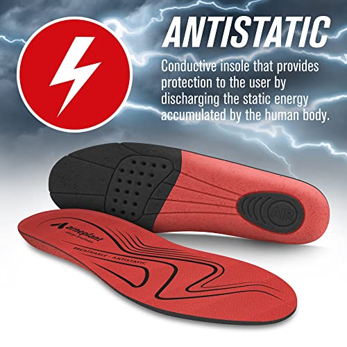 Plantillas de Trabajo Antiestáticas Talla Recortable 35/40 - Con Memory Foam y Tecnología X-MAX para una Mayor Comodidad - Plantillas transpirables antiolor - Arneplant