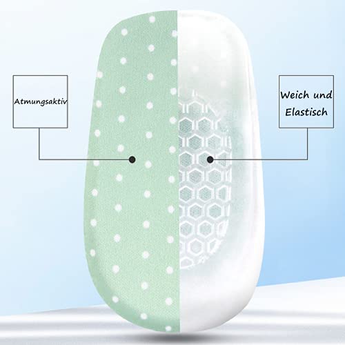 Plantillas de Zapatos de Silicona, Alzas para Zapatos Hombre, Plantillas Adhesivas de Gel de Silicona Aumento de la Altura Zapatos Ortopédicos para la Ayuda del Arco Ortopédico Heel Pads(1.5Cm-Verde)