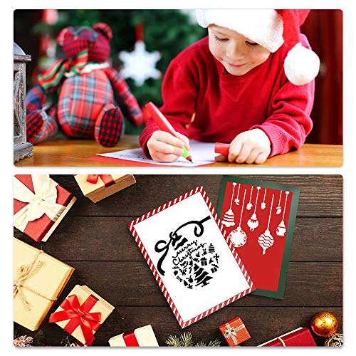 Plantillas Navidad Ventanas, 16 Piezas Plantillas de Navidad para Pintar Dibujo Niños, Grand Navidad Plantillas Plastico Manualidades para Madera Spray Navidad Decoración