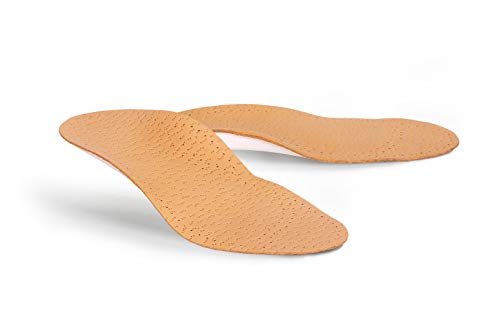 Plantillas Ortopédicas de Cuero para Niños, para Pies Planos, Arcos Caídos, Plano-Valgo, con Soporte de Arco y Talón, de Kaps Apoyo Kids, Todas las Tallas (25-26 EUR / 7.5-8 UK Niños)