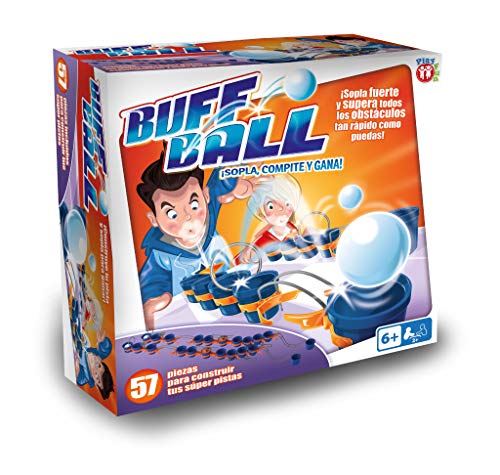 PLAY FUN BY IMC TOYS Buff Ball | Juego divertido de Carrera en el que tendrás que ganar a tu Rival soplando la Bola - Para niños +6 Años