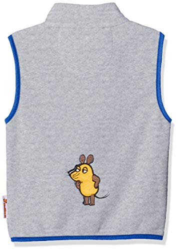 Playshoes Fleece Vest The Mouse Chaleco, Grey, 98 Unisex niños