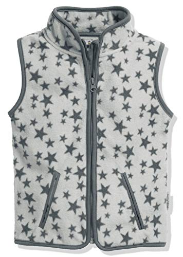 Playshoes Fleece-Weste Sterne Chaleco, Gris (Gr 33), 140 para Niñas