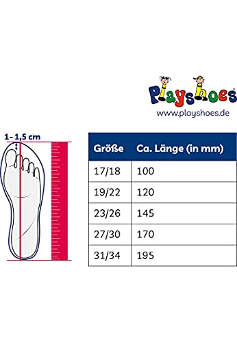 Playshoes Zapatillas con Suela Antideslizante Hippopotamus, Pantuflas Unisex niños, Rojo Rot 8, 31/34 EU