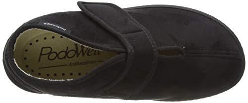 PodoWell DONUTS Zapatillas de casa para Unisex adulto, Negro, 39 EU