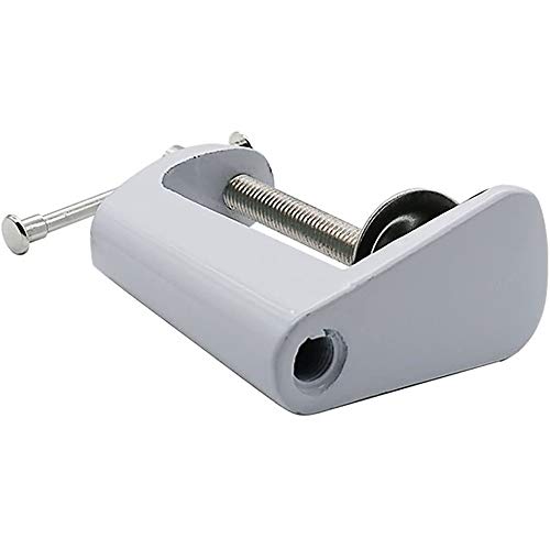POFET 2 soportes ajustables de 0 a 56 mm, 0 a 59 mm, soporte de metal para lámpara de mesa, 2 colores, color blanco, 90 mm