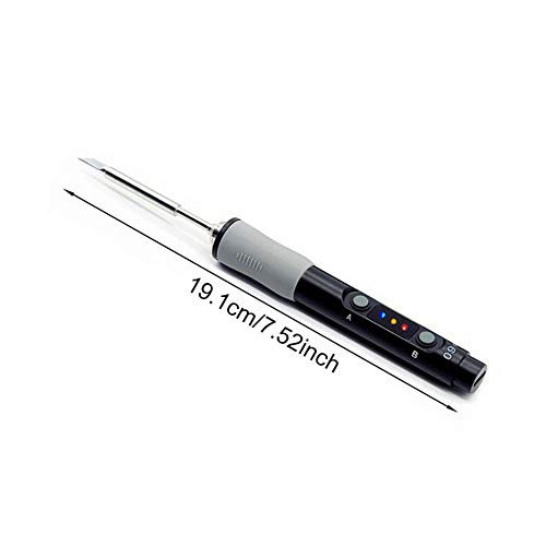 POHOVE Estación de soldadura eléctrica 60W Digital Tipo-C Soldador Kit de soldador portátil Multiusos 100℃ a 400℃ Estación de soldadura de reparación para principiante