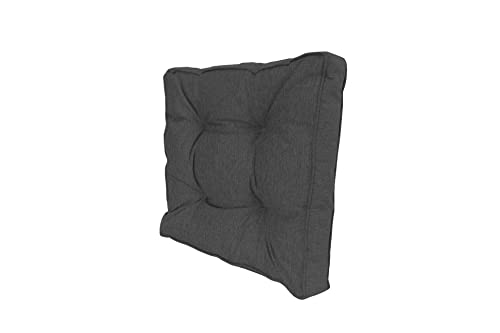 POKAR Cojines Lounge Exterior Cojin Asiento Muebles Mimbre Jardín Cojin para Silla Fundas Cojines 40x40x10 cm, Antracita
