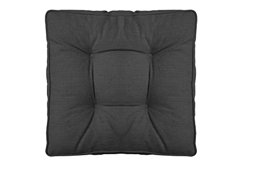 POKAR Cojines Lounge Exterior Cojin Asiento Muebles Mimbre Jardín Cojin para Silla Fundas Cojines 40x40x10 cm, Antracita