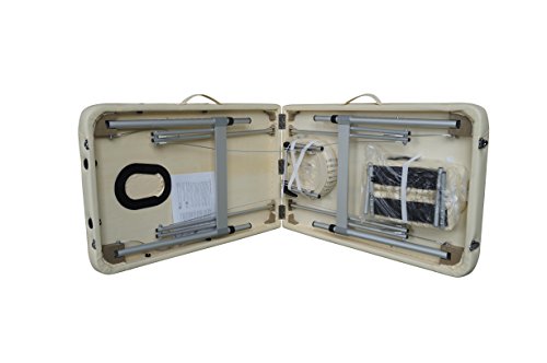 Polironeshop Titano - Camilla sin respaldo, portátil, plegable, ligera, con funda, de aluminio, para masajes, tratamientos de estética y fisioterapia, depilación, reconstrucción y decoración de uñas