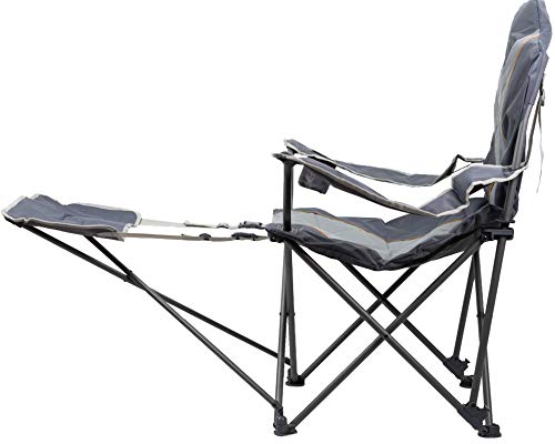 Portal Ole XL Camping Silla Plegable Silla de jardín reposapiés Respaldo Ajustable