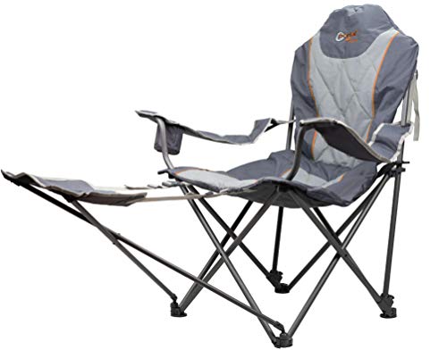 Portal Ole XL Camping Silla Plegable Silla de jardín reposapiés Respaldo Ajustable