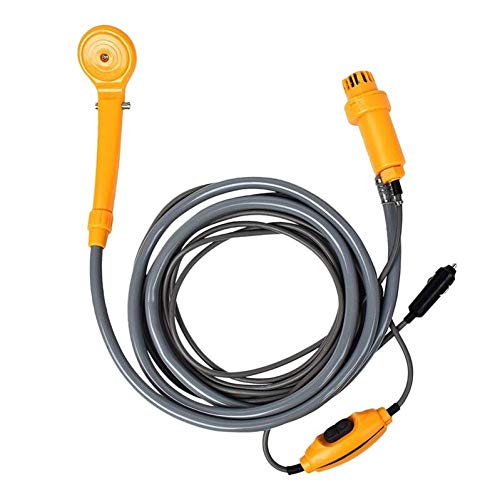 Portátil Ducha Eléctrica Cabeza De La Bomba De Agua para Acampar Caravana del Coche del Barco Al Aire Libre Senderismo