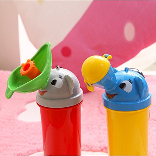 Portátil Orinal De Bebé Higiénico Urinal De Emergencia Para Acampar Asiento de Inodoro Para Niña Niños De Viajes En Coche - amarillo