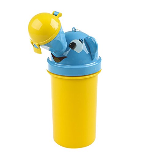 Portátil Orinal De Bebé Higiénico Urinal De Emergencia Para Acampar Asiento de Inodoro Para Niña Niños De Viajes En Coche - amarillo