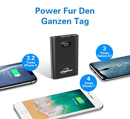 Power Bank 26800mAh Batería Externa para Teléfono Móvil Cargador LCD Portátil Pequeño Mini Paquete de Batería de Alta Capacidad Puertos USB Dobles con entrada Type C para iPhone iPad Samsung