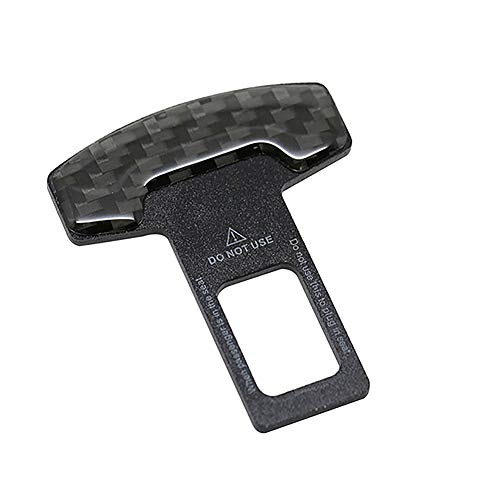 Poxcap 2 piezas Ajuste universal Cierre de hebilla de cinturón Apertura de seguridad multifunción Hebillas de cinturón de seguridad para el automóvil Alarma Cáncer para el automóvil