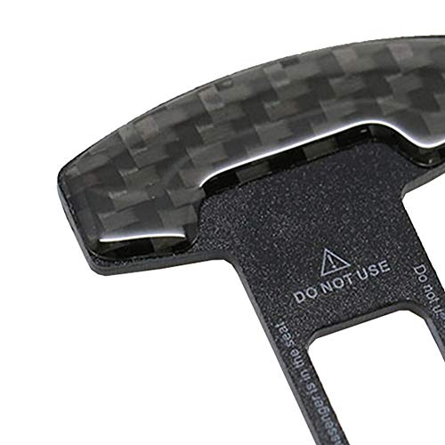 Poxcap 2 piezas Ajuste universal Cierre de hebilla de cinturón Apertura de seguridad multifunción Hebillas de cinturón de seguridad para el automóvil Alarma Cáncer para el automóvil