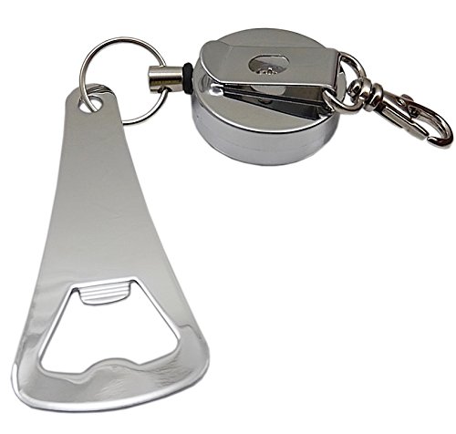 Práctico rollmatic Llavero con abrebotellas en Metal en Plata