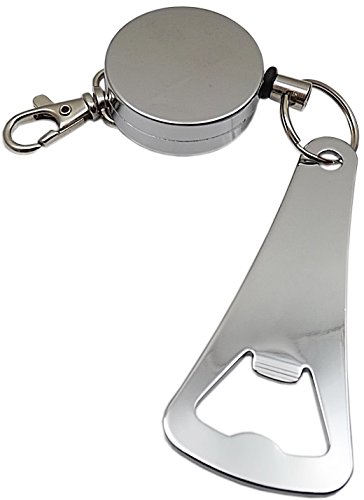 Práctico rollmatic Llavero con abrebotellas en Metal en Plata