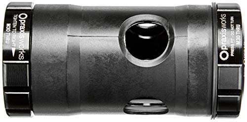 Praxis Negro PEDALIER M30 Thru BB30/PF30 73mm MTB 73-4101R, Adultos Unisex, ESTANDAR