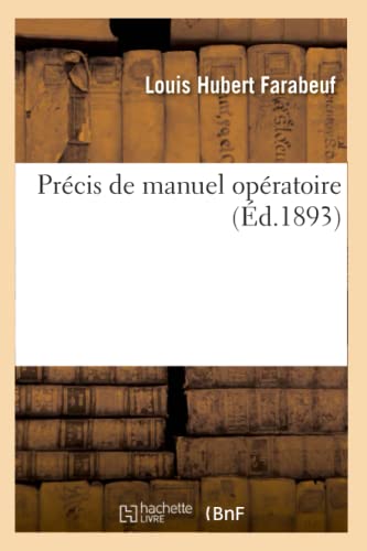 Précis de manuel opératoire (Sciences)