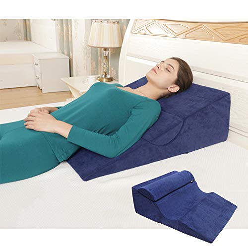PREDUXYOW Cuña antireflujo Adulto, Almohada cuña Multiusos de Espuma, Cojín con Forma de Cuña para Comodidad, Alivio del Dolor, Soporte de Espalda