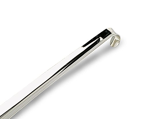 PREMYO Calzador Largo 42 cm de Largo para Zapatos Botas Metálico Acero Robusto Duradero con Gancho Diseño Ergonómico Cómodo de Usar Sin Agacharse