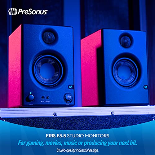 PreSonus Eris E3.5, 3,5", bidireccional, Alta definición Monitores de estudio multimedia (par)