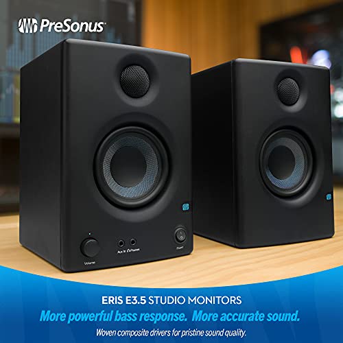 PreSonus Eris E3.5, 3,5", bidireccional, Alta definición Monitores de estudio multimedia (par)