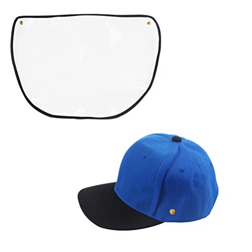 PRETYZOOM Gorra Protectora Careta de Seguridad Visera Completa Visera Protectora Protección de Cara Y Ojos con Películas Transparentes para Médicos Trabajos Médicos Hospitalarios Al Aire Libre