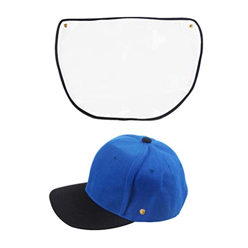 PRETYZOOM Gorra Protectora Careta de Seguridad Visera Completa Visera Protectora Protección de Cara Y Ojos con Películas Transparentes para Médicos Trabajos Médicos Hospitalarios Al Aire Libre