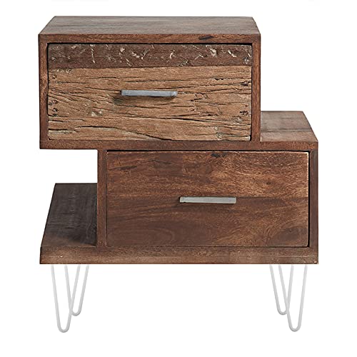 PrimeMatik - Pies para Mesa y Mueble Patas en Acero 2 Varillas 30 cm Blanco 4-Pack