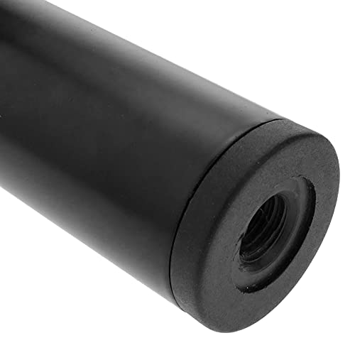PrimeMatik - Pies Redondos para Mesa y Mueble. Patas en Acero Negras de 75cm 4-Pack