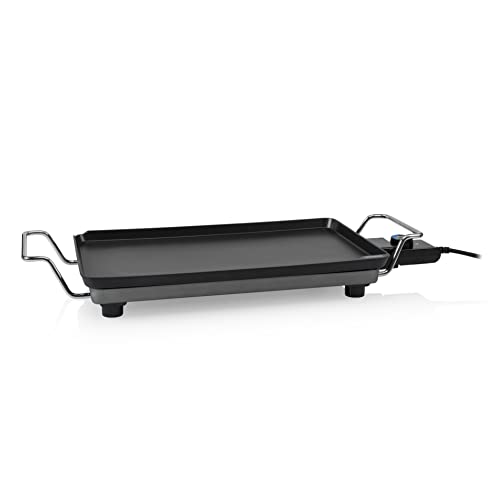 Princess 102240 Plancha Table Chef Superior Classic, Revestimiento antiadherente de triple capa, 2500 W, superficie de 46 x 26 cm, aluminio fundido, asas frías al tacto, termostato regulable