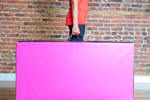 PRISP Colchoneta de Gimnasia 240 cm Plegable de Suave Espuma antiderrapante para Ejercicio Fitness y Gimnasia en Interiores y en casa; Largo: 240cm, Ancho: 120 cm, Grueso: 5 cm