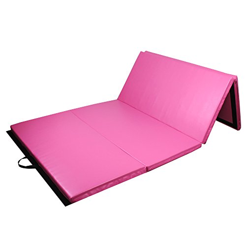 PRISP Colchoneta de Gimnasia 240 cm Plegable de Suave Espuma antiderrapante para Ejercicio Fitness y Gimnasia en Interiores y en casa; Largo: 240cm, Ancho: 120 cm, Grueso: 5 cm