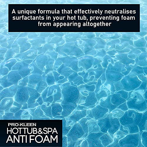 Pro-Kleen MY2400 - Bañera y spa antiespuma, 1 litro, apto para todas las piscinas, fácil de usar, transparente
