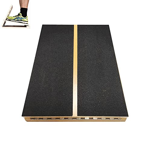 Professional Wooden Slant Board, Adjustable Incline Board and Calf Stretcher,for Portability