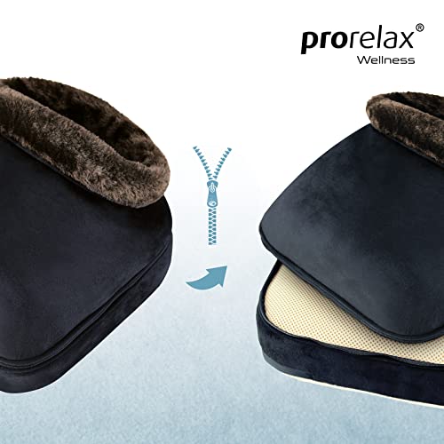prorelax 12119 Shiatsu - Masajeador de pies con función de calor conmutable, saco extraíble, masaje de puntos de presión