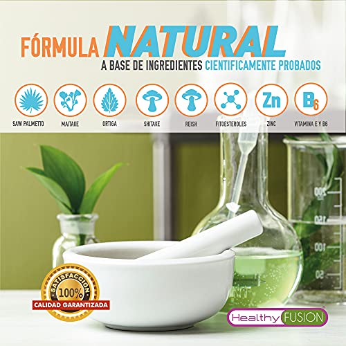 PROSTA VIDA | Complejo Natural para la Próstata | Mejora la salud y funcionamiento de la Próstata | Regula y controla las Urgencias Urinarias | Saw Palmetto, Reishi, Ortiga y Vitaminas | 90 Caps