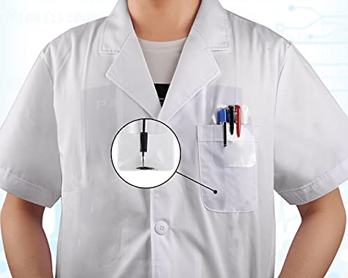 Protecteur de poche de chemise distinctive styles - 10 protecteurs de poche solides en PVC transparent - Pour l'école, l'hôpital, le bureau
