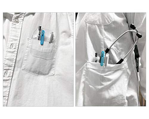 Protecteur de poche de chemise distinctive styles - 10 protecteurs de poche solides en PVC transparent - Pour l'école, l'hôpital, le bureau