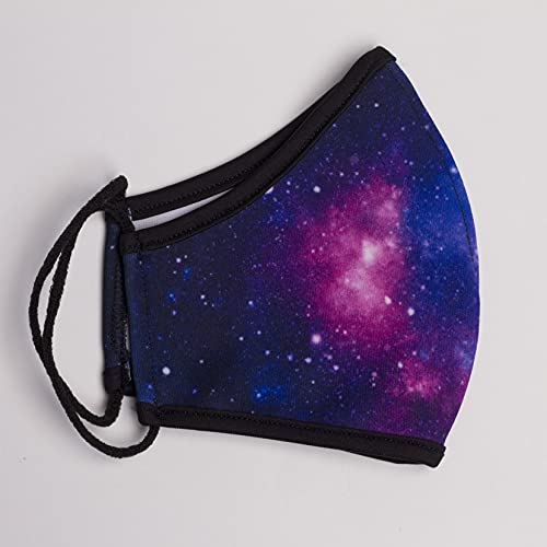 ProtectMask | Pack 3 Mascarillas Higiénicas Reutilizables Homologadas de Neopreno | Mascarillas de Galaxia, Negra y Planeta Tierra | Certificada según UNE 0065:2020 y la CWA 17553 | Hasta 70 lavados