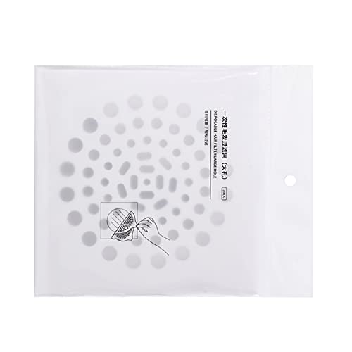 Protector de drenaje, filtro de drenaje, papel de filtro de drenaje de piso, tela blanca no tejida, protector de cubierta de drenaje desechable para bañera, baño, cocina, fregadero de mano, cubierta