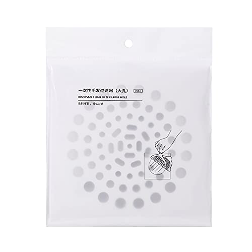 Protector de drenaje, filtro de drenaje, papel de filtro de drenaje de piso, tela blanca no tejida, protector de cubierta de drenaje desechable para bañera, baño, cocina, fregadero de mano, cubierta