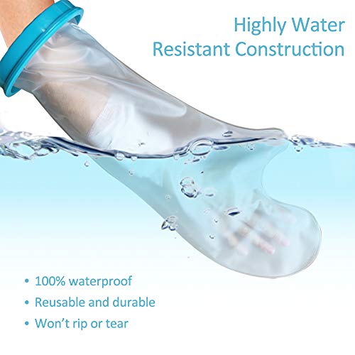 Protector impermeable para brazo escayolado para ducha, protector hermético de vendajes de escayola para brazos, muñecas, manos y huesos rotos, quemaduras y tatuajes