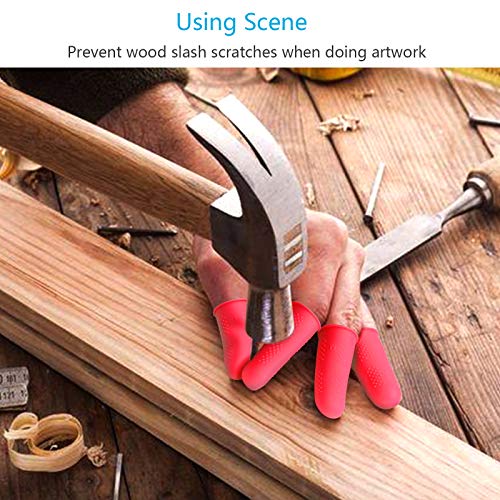 Protectores de silicona para los dedos,ZERHOK,15 pcs,silicona Finger Cots,cots finger silicona para proteger los dedos en DIY y artesanía.