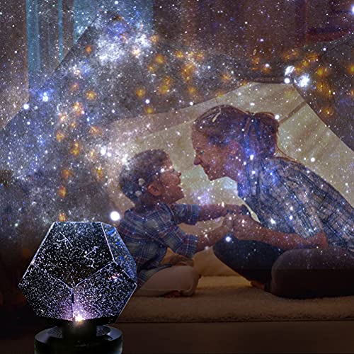 Proyector LED de cielo estrellado Planetario para el hogar Proyector de luz de estrellas 3D Proyector recargable USB Luz de noche Constelación Galaxy Lámpara 3D para habitación de niños Regalos